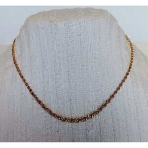 Danbury Mint Vermeil Solid Sterling Silver Graduated Singapore Chain Necklace 18